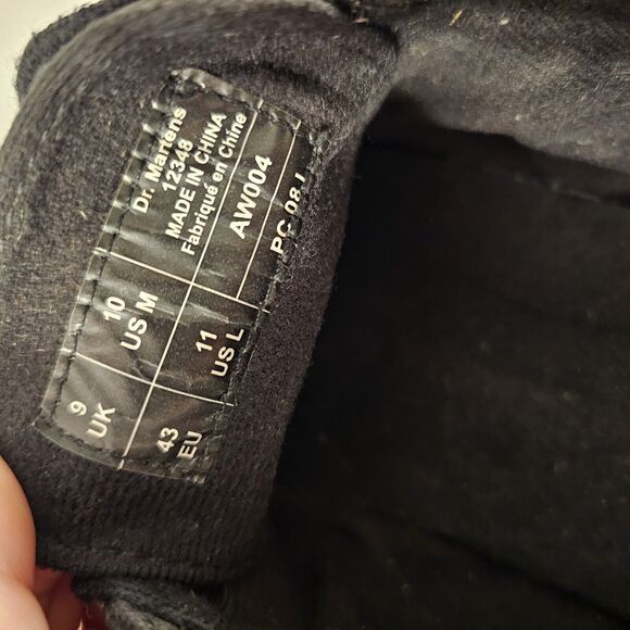 Men's Dr. Doc Martens Farrell Round Toe‎ Lace Up Size 11 US Black - Picture 6 of 13